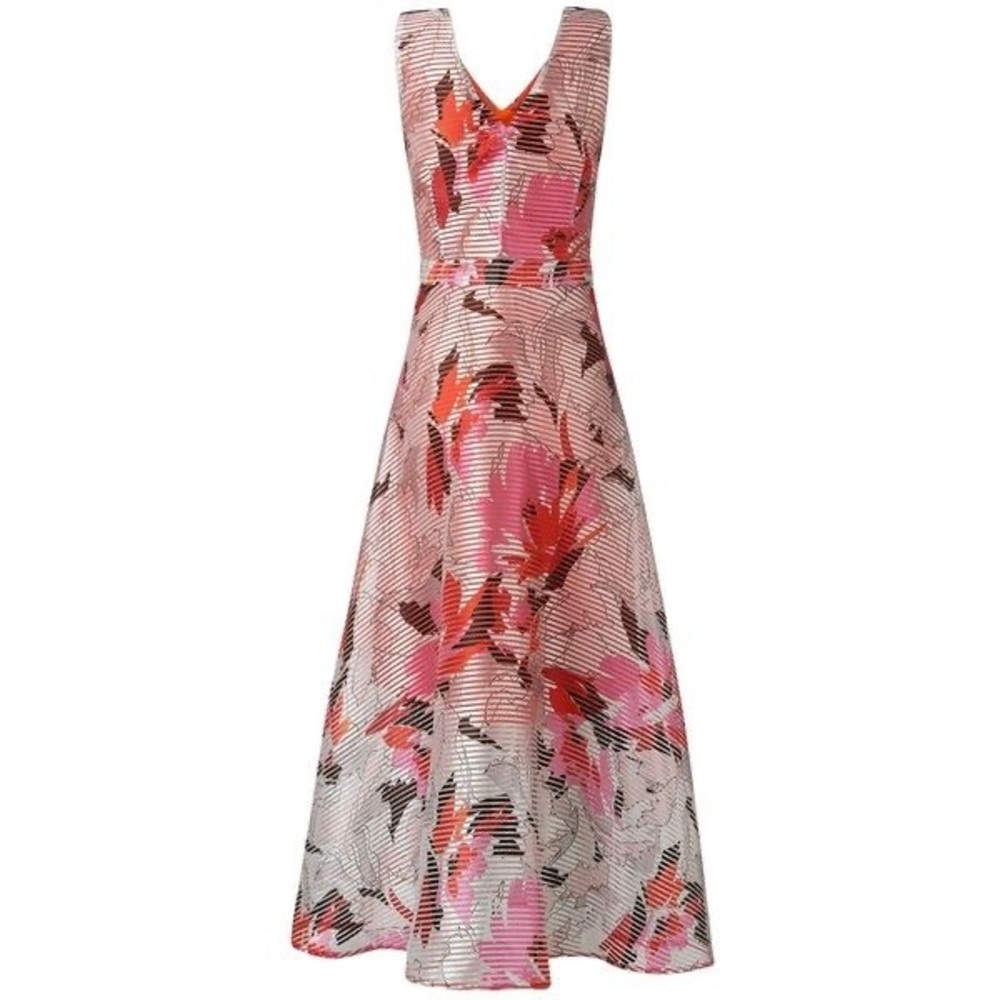 LK Bennett Prula Graphic Floral Midi Dress